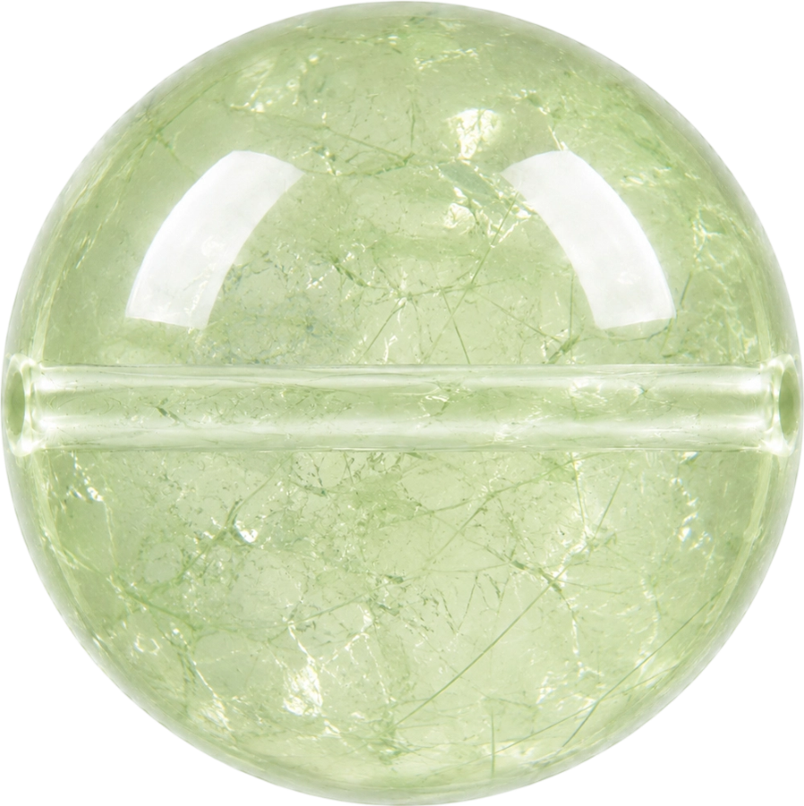 Green Inclusion Quartz bead
