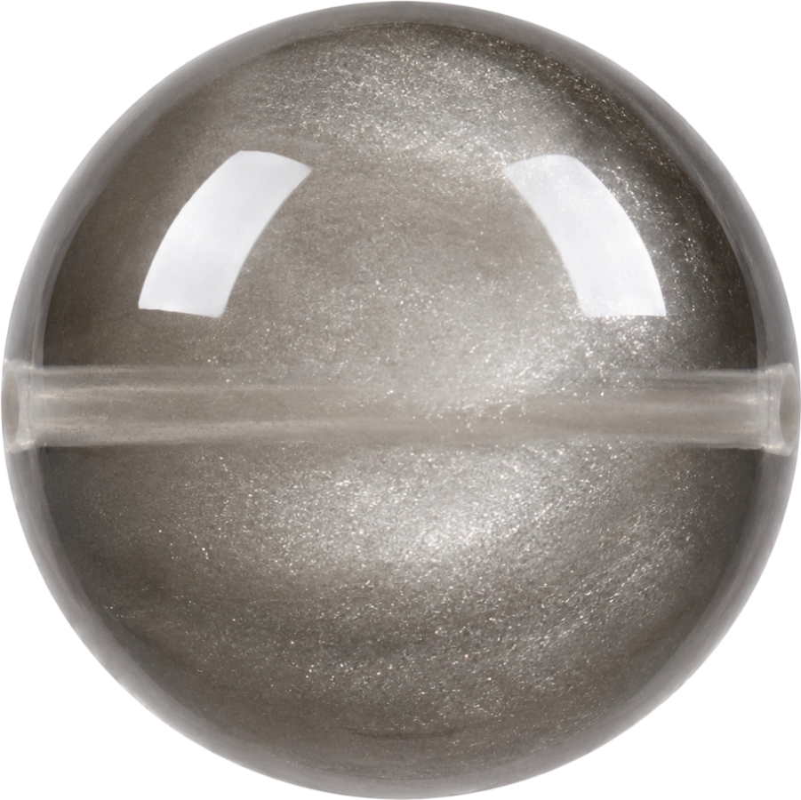 Silver Sheen Obsidian bead