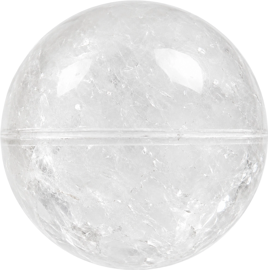 White Phantom Quartz bead