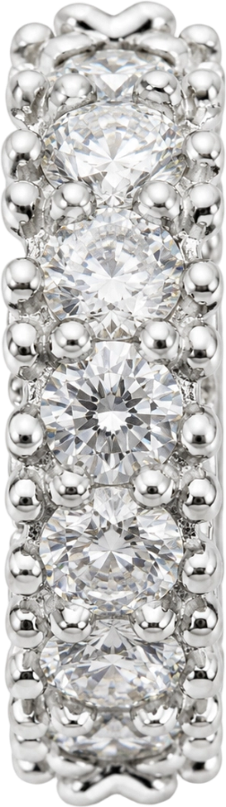 Silver Rhinestone Spacer Bead