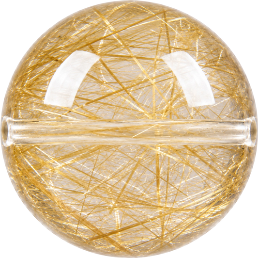 Golden Rutilated Quartz bead