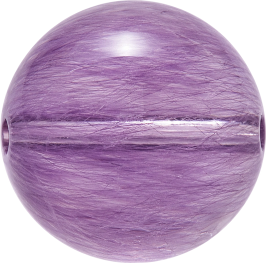 Purple Rabbit Hair Quartz bead