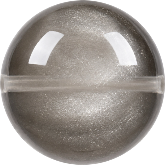 Silver Sheen Obsidian bead